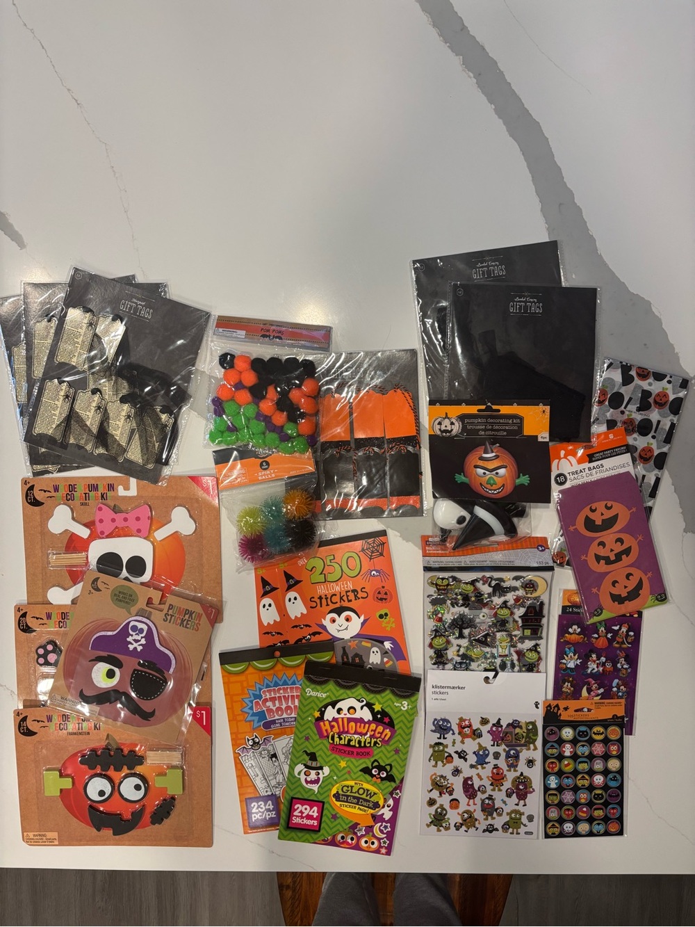 Bundle of 23 Halloween Kids Stickers & Craft Supplies